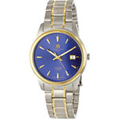 Charles Hubert Two Tone Titanium 40MM Blue Dial Watch XWA4862