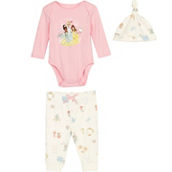 Disney Princess Baby Girls Born to Dream 2 pc. Pants Set with Hat