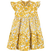 Carter's Toddler Girls Yellow Floral Linen Dress