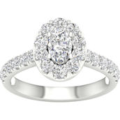 Pure Brilliance 14K White Gold 1 1/2 CTW Engagement Ring with IGI Certification