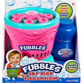 Little Kids Fubbles Sky High Bubble Machine, Pink and Teal