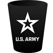 Mitchell Proffitt U.S. Army Star Luster Black Shot Glass