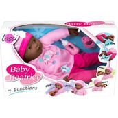 Lissi Baby Beatrice 16 in. Interactive Black Hair Baby Doll with 7 Functions