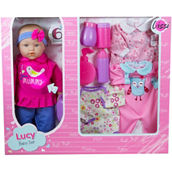 Lissi 15 in. Baby Doll Set with Extra Clothes & Accessories
