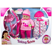 Lissi 16 in. Talking Baby Doll with Accessories