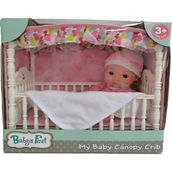 Baby's First Canopy Crib with 9 in. Doll