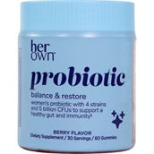 Her Own Probiotic Balance & Restore Dietary Supplement Gummies, 60 ct.