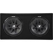Kicker 43DC122 Ported Enclosure with Dual 12 in. Comp Subwoofers