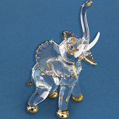 Glass Baron Elephant Figurine