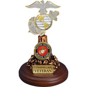 Glass Baron US Marine Corps Veteran Eagle, Globe and Anchor Figurine