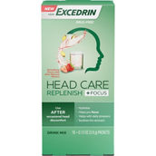 Excedrin Head Care Replenish Plus Focus Drink Mix for Head Health Support 16 pk.