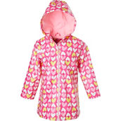 Pink Platinum Toddler Girls Daisy Floral Printed Rain Jacket
