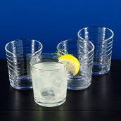 Gibson Home Great Foundations 4 pc. 13.5 oz. Double Old-Fashioned Glass Set