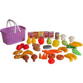 Gigo Dream Collection 40 pc. Play Food Basket Set
