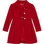 Purple Rose Little Girls Coat and Shantung Dress 2 pc. Set