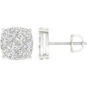 Pure Brilliance 14K Gold 1 CTW Lab Grown Diamond Earrings with IGI Certification
