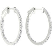 Pure Brilliance 14K White Gold 1 CTW Fashion Earring with IGI Certification