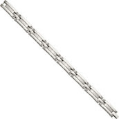 Chisel Stainless Steel Brushed and Polished Bracelet 8.5 in.