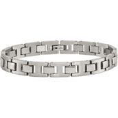 Chisel Stainless Steel Brushed and Polished Bracelet 8.5 in.