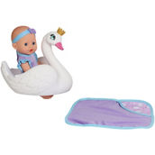 Dream Collection 10 in. Bath Time Baby Doll with Swan