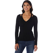 Calvin Klein V Neck Cut Out Sweater