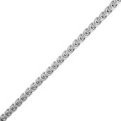 Bulova Link Stainless Steel Silvertone Bracelet