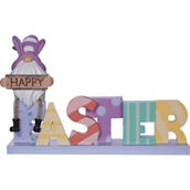 Sinomart 7.65 in. L Resin Easter Tabletop Display with Shelf-sitter Gnome