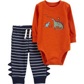 Carter's Baby Boys Dinosaur Bodysuit Pants 2 pc. Set