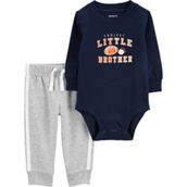 Carter's Baby Boys Little Brother Bodysuit and Pants 2 pc. Set
