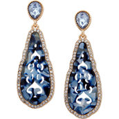 Lonna & Lilly Gold Tone Lapis Post Drop Earrings