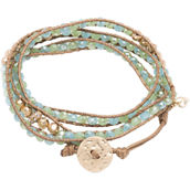 Lonna & Lilly Goldtone Seafoam Multi Wrap Bracelet