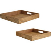 Simply Perfect Nested Wooden Trays 2 pc. Set