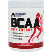 Performance Inspired Berry Flavor BCAA Powder with Energy 30 Servings