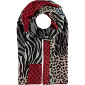 V. Fraas Early Autumn Oversized Animal Patchwork Wrap