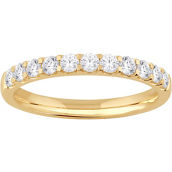 From the Heart 14K Yellow Gold 1/2 CTW Lab Grown Diamond Half Eternity Ring