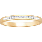 From the Heart 14K Gold 1/10 CTW Lab Grown Diamond Half Eternity Channel Set Ring