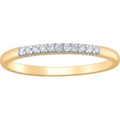 From the Heart 14K Gold 1/10 CTW Lab Grown Diamond Half Eternity Prong Set Ring