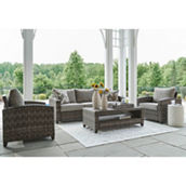 Signature Design by Ashley Oasis Court Outdoor Set 4 pc.