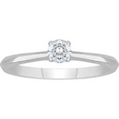 From the Heart 14K White Gold 1/4 ct. Lab Grown Round Diamond Solitaire Ring Size 9