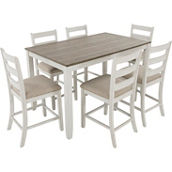 Signature Design by Ashley Skempton Counter Dining Set: Table, 6 Barstools