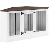 Crosley Furniture Winslow Corner Credenza Dog Crate, White