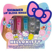 Hello Kitty Shimmer Lip Gloss Rings Beauty Kit