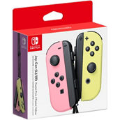 Nintendo Switch Pastel Pink and Pastel Yellow Joy Con