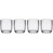 Fitz and Floyd Beaded Double Old Fashioned Glasses 4 pc.