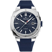 Alpina Men’s Automatic Blue Rubber Strap Watch AL-525N4AE6