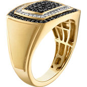 Esquire 10K Yellow Gold 1 CTW Black and White Diamond Ring