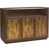 Pulaski Furniture 3 Door Bar Cabinet with Glass Shelves