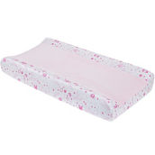 Disney Princess Dare to Dream Super Soft Pink and White Changing Pad Cover