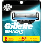 Gillette Mach3 Men's Razor Blade Refills 8 ct.