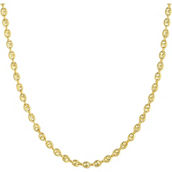 14K Yellow Gold 4.5mm Puffed Mariner Semi-Solid 20 in. Chain